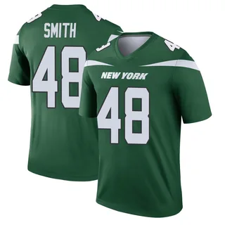 Aaron Smith New York Jets Men's Legend Player Nike Jersey - Gotham Green