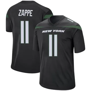 Bailey Zappe New York Jets Men's Game Nike Jersey - Stealth Black