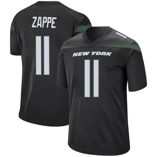 Bailey Zappe New York Jets Youth Game Nike Jersey - Stealth Black
