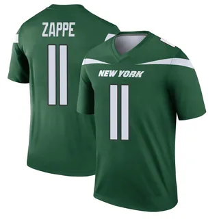 Bailey Zappe New York Jets Youth Legend Player Nike Jersey - Gotham Green
