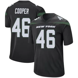 Bump Cooper New York Jets Men's Game Nike Jersey - Stealth Black