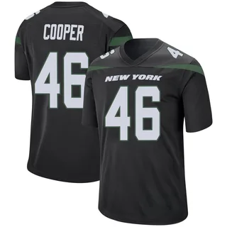 Bump Cooper New York Jets Youth Game Nike Jersey - Stealth Black