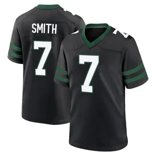 Geno Smith New York Jets Men's Game Legacy Alternate Nike Jersey - Black