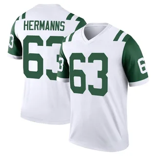 Grant Hermanns New York Jets Men's Legend Classic Alternate Nike Jersey - White