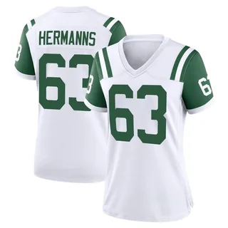 Grant Hermanns New York Jets Women's Game Classic Alternate Nike Jersey - White