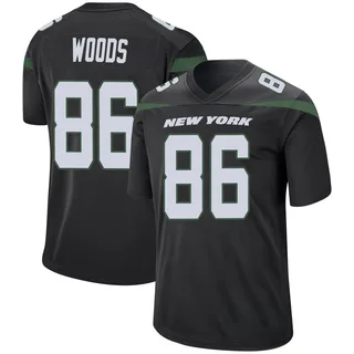 Jelani Woods New York Jets Youth Game Nike Jersey - Stealth Black