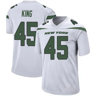 Kobe King New York Jets Men's Game Nike Jersey - Spotlight White