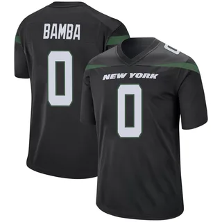 Mory Bamba New York Jets Men's Game Nike Jersey - Stealth Black
