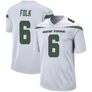 Nick Folk New York Jets Men's Game Nike Jersey - Spotlight White