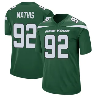 Ochaun Mathis New York Jets Men's Game Nike Jersey - Gotham Green