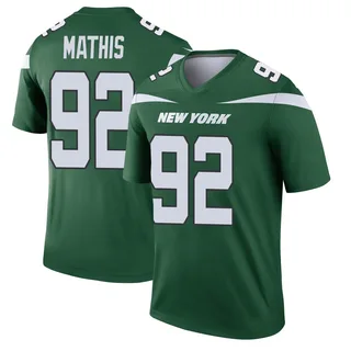 Ochaun Mathis New York Jets Men's Legend Player Nike Jersey - Gotham Green