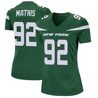Ochaun Mathis New York Jets Women's Game Nike Jersey - Gotham Green