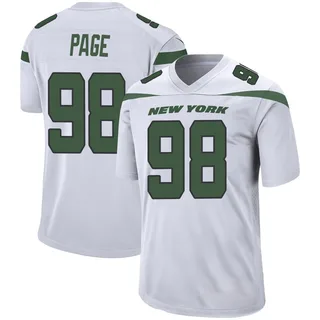 Payton Page New York Jets Men's Game Nike Jersey - Spotlight White