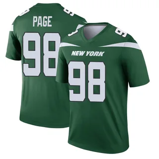 Payton Page New York Jets Men's Legend Player Nike Jersey - Gotham Green