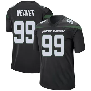 Rashad Weaver New York Jets Men's Game Nike Jersey - Stealth Black