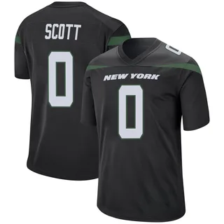 Sam Scott New York Jets Youth Game Nike Jersey - Stealth Black