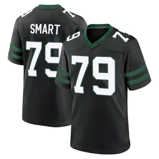 Tanzel Smart New York Jets Men's Game Legacy Alternate Nike Jersey - Black