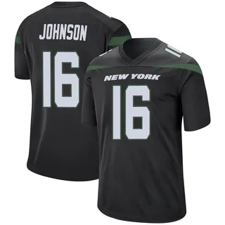 Tyler Johnson New York Jets Youth Game Nike Jersey - Stealth Black