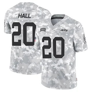 Youth Breece Hall New York Jets Youth Limited Arctic Camo 2024 Salute to Service Nike Jersey